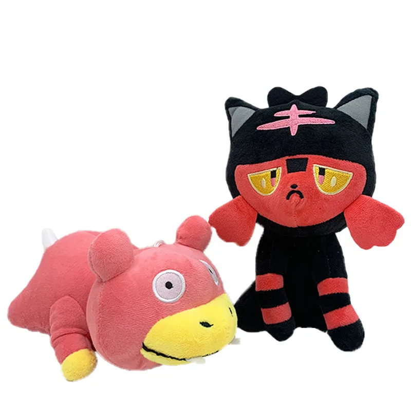 

18CM TAKARA TOMY Pokemon Slowpoke Plush Toy Cartoon Animation Soft Litten Doll For Children Halloween Gifts
