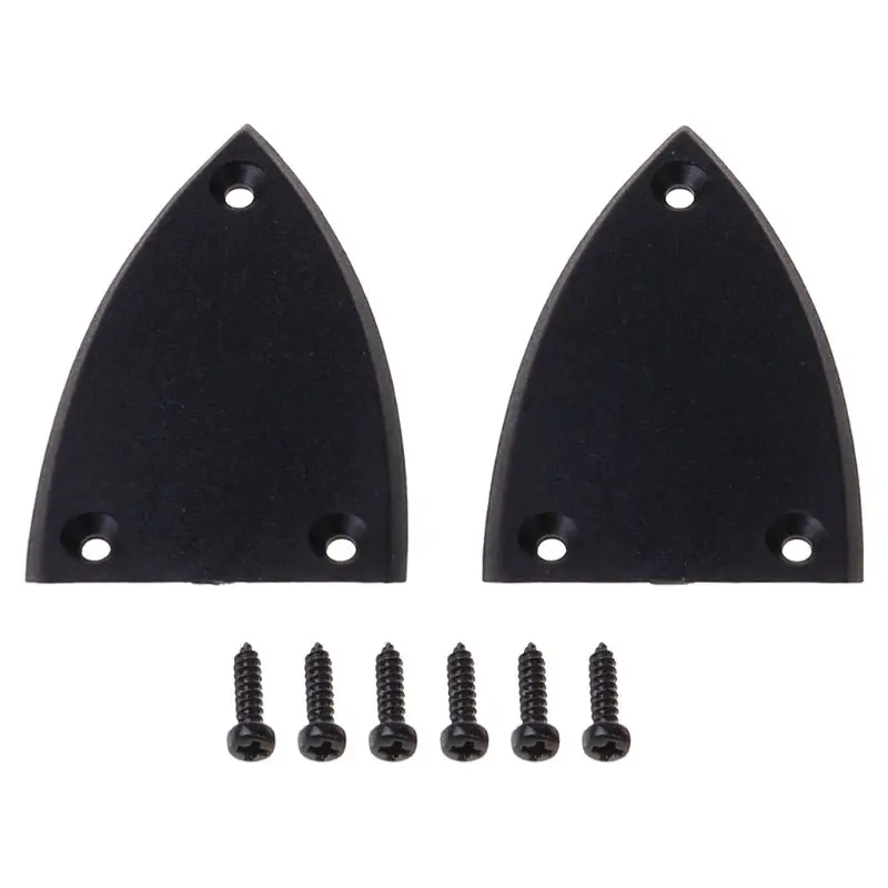 

2pcs Black Truss Rod Cover Screws For Guitar 3 Holes Guitar Part Accessories New