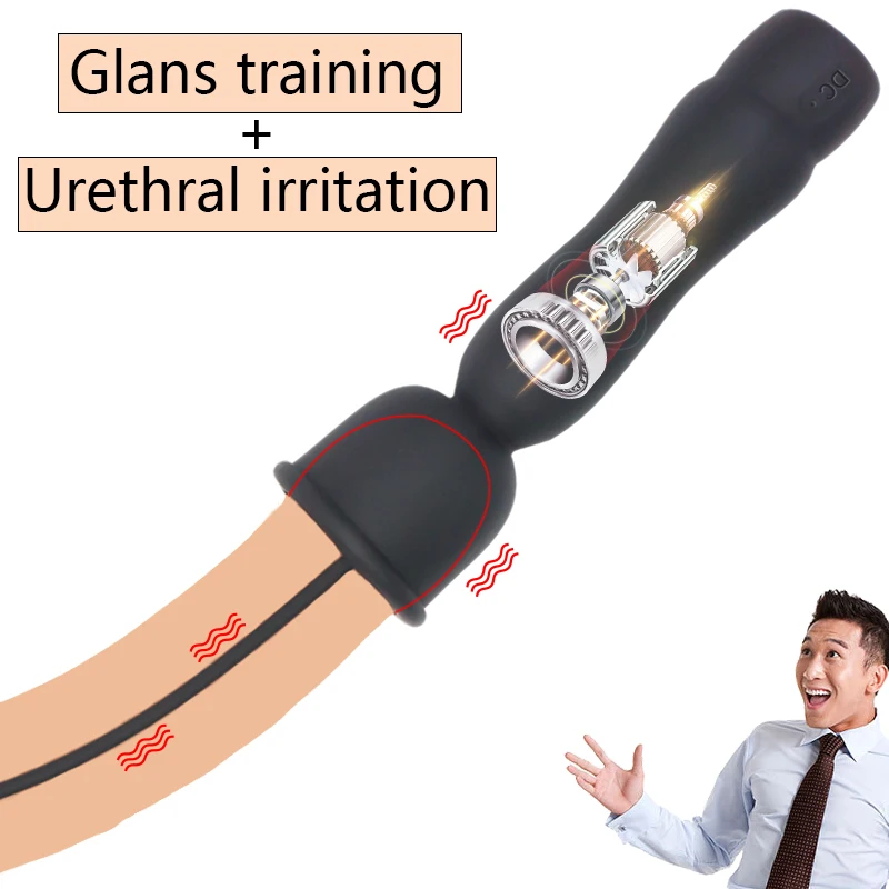 

Vibration Silicone Urethral Catheter Male Penis Plugs Glans Masturbator Penis Urethra Stimulator Dilator Urethral Rod Sex Toys