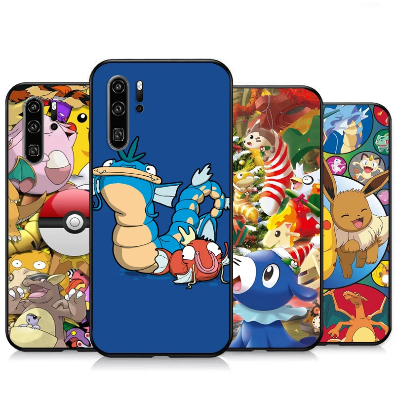 

Pokémon Christmas Phone Cases For Huawei Honor P30 P40 Pro P30 Pro Honor 8X V9 10i 10X Lite 9A Funda Soft TPU Back Cover Coque