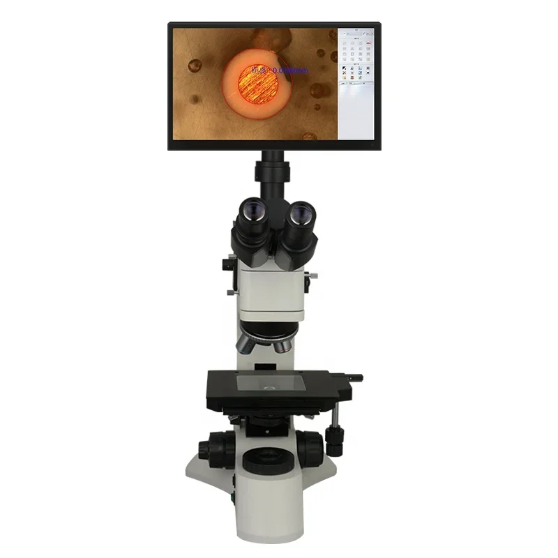 50X-1000x встроенный многофункциональный Промышленный металлургический микроскоп с