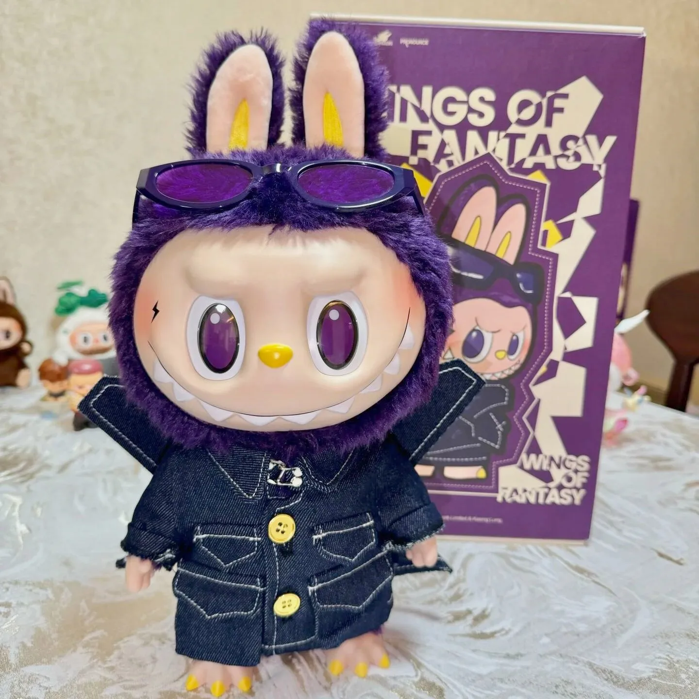 Оригинальная экшн-фигурка монстров Labubu X произносится Крылья удачи подвеска для