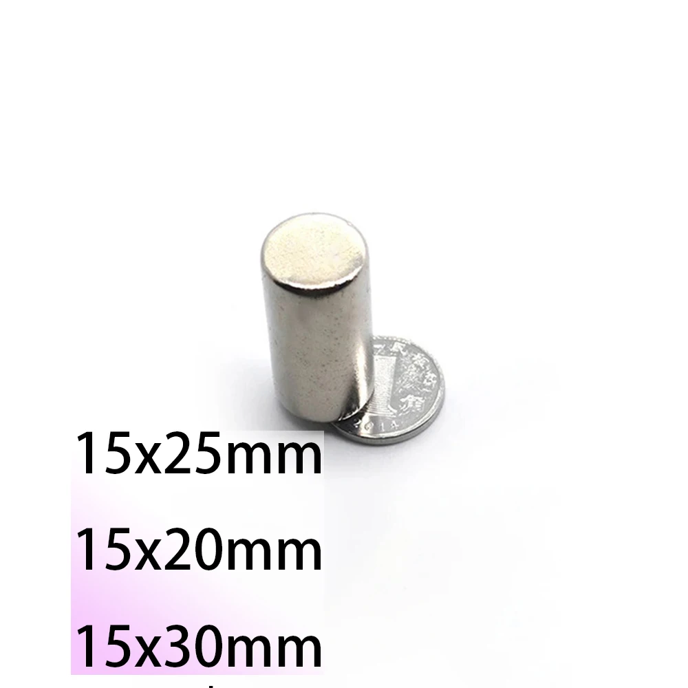 Большой неодимовый магнит N35 15x20 15x25 15x30 круглый для двери редкоземельный