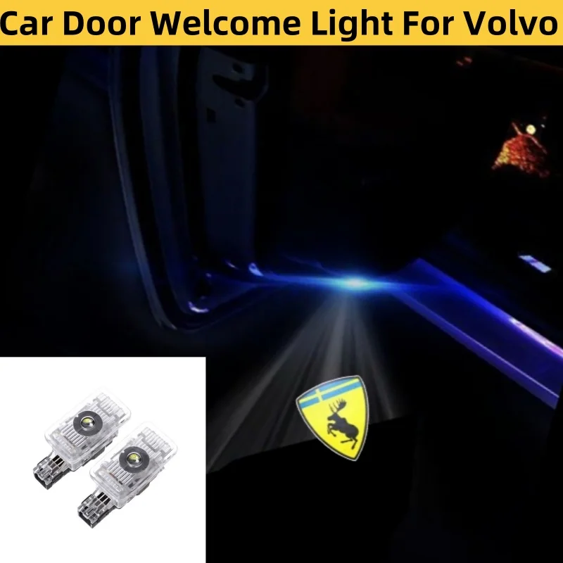 2 шт. автомобильные проекторы для дверей совместимы с Volvo XC40 XC60 V90 XC90 S60 S80 S90 V60
