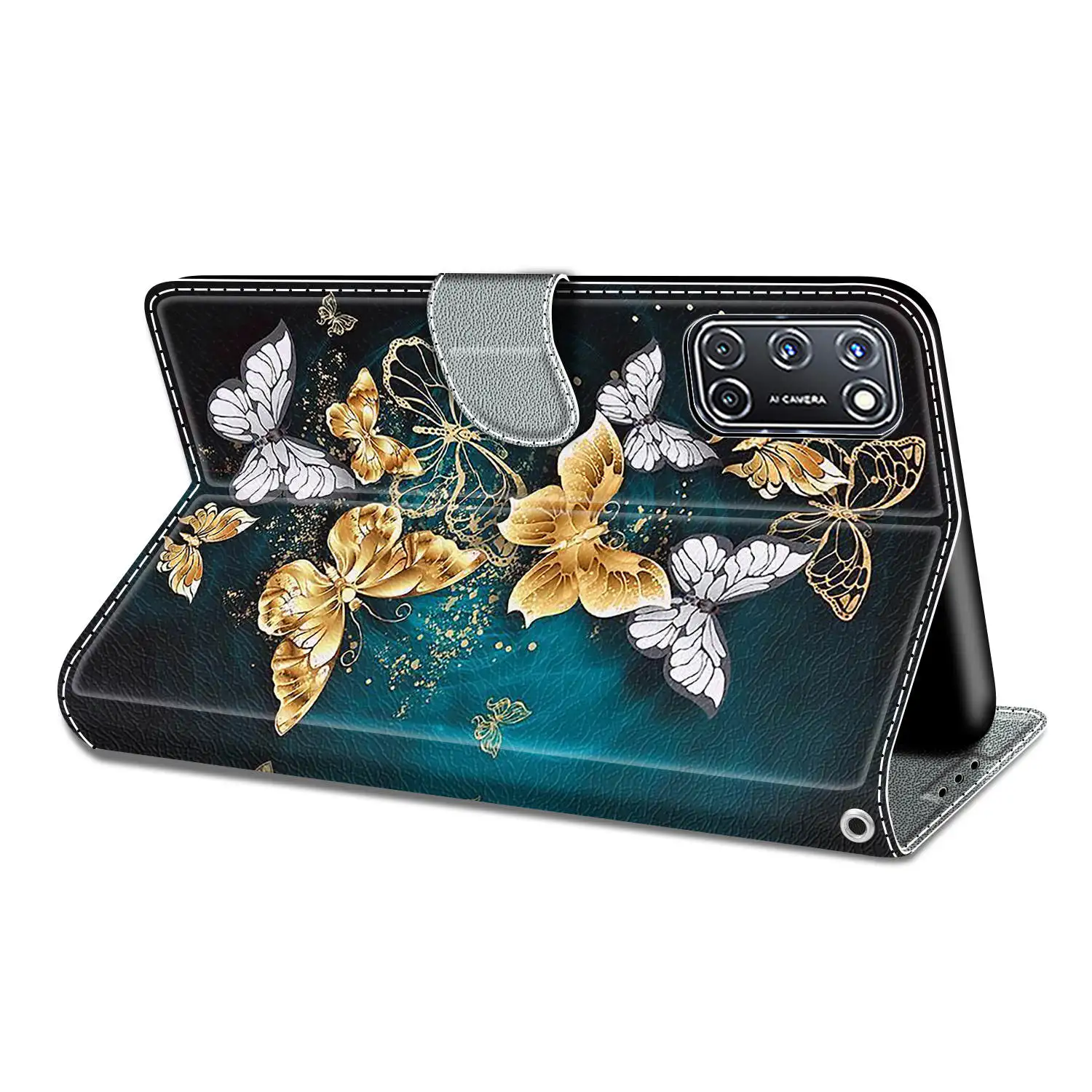 Butterfly Leather Flip Cover For Xiaomi Redmi 9 9A 9C 9T 10C Note 9 9S 10S 10T 11 Pro 11S 4G Wallet Card Holder Stand Book Cover