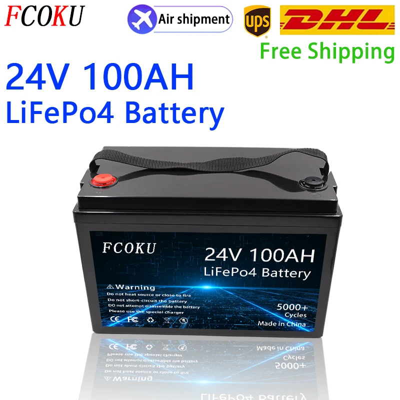 

24V LiFePO4 Battery 24V 100Ah 120Ah 150Ah 180Ah 200Ah 300Ah Lithium Power Batteries For Solar Energy Golf Cart RV Campers