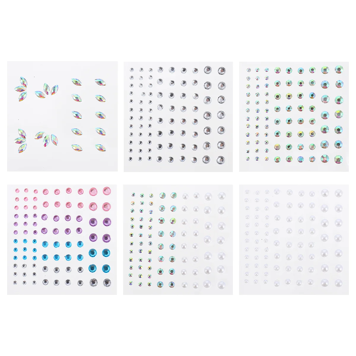 

Face Jewelsmakeupstickers Rhinestones Eye Sticker Rhinestone Body Eyes Stickglitter Adhesive 3D Jewelry Self Mermaid Crystal