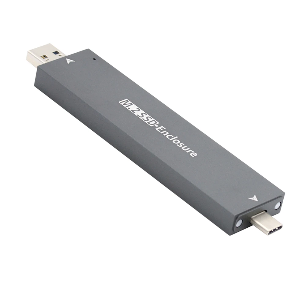 

Для NVME M-key M.2 NGFF SATA SSD PCBA чехол Combo Type-C & USB3.0 RTL9210B чипсет 2280 / 2260 / 2242 /2230 мм адаптер