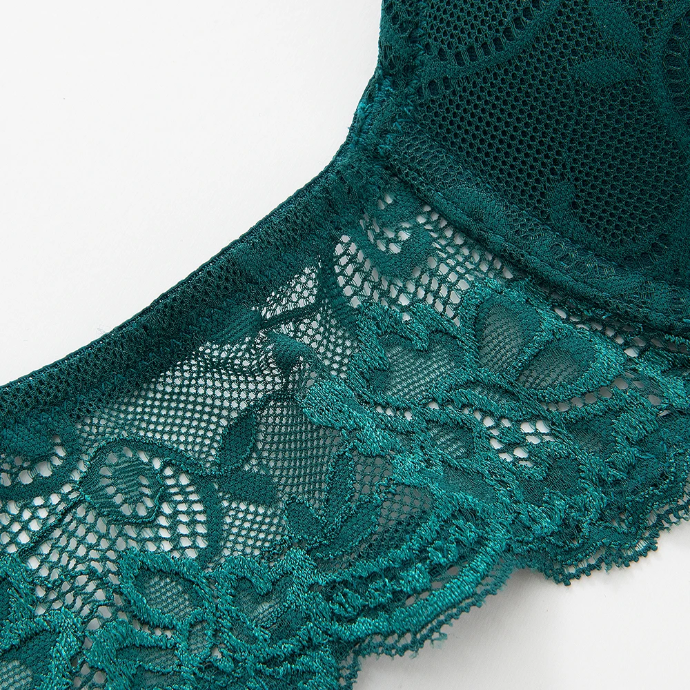 Wingslove Underwire Push Up Bra Flora Padded Lace Brallett Plus Size 32 34 36 38 A B C D DD DDD Cup
