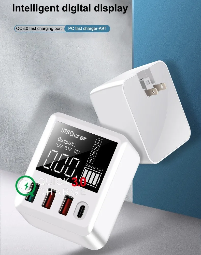 

QC3.0 PD Adapter Fast Charge Wireless Chargers Quick Charger 40w Usb C Charger For Iphone 11 Max Xiaomi Huawei Samsung