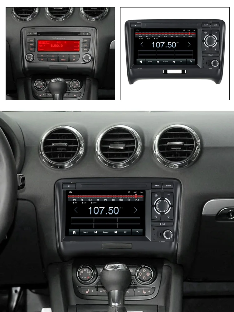 Автомагнитола на Android 11 Автомобильная Мультимедийная стереосистема для Audi TT MK2 8J