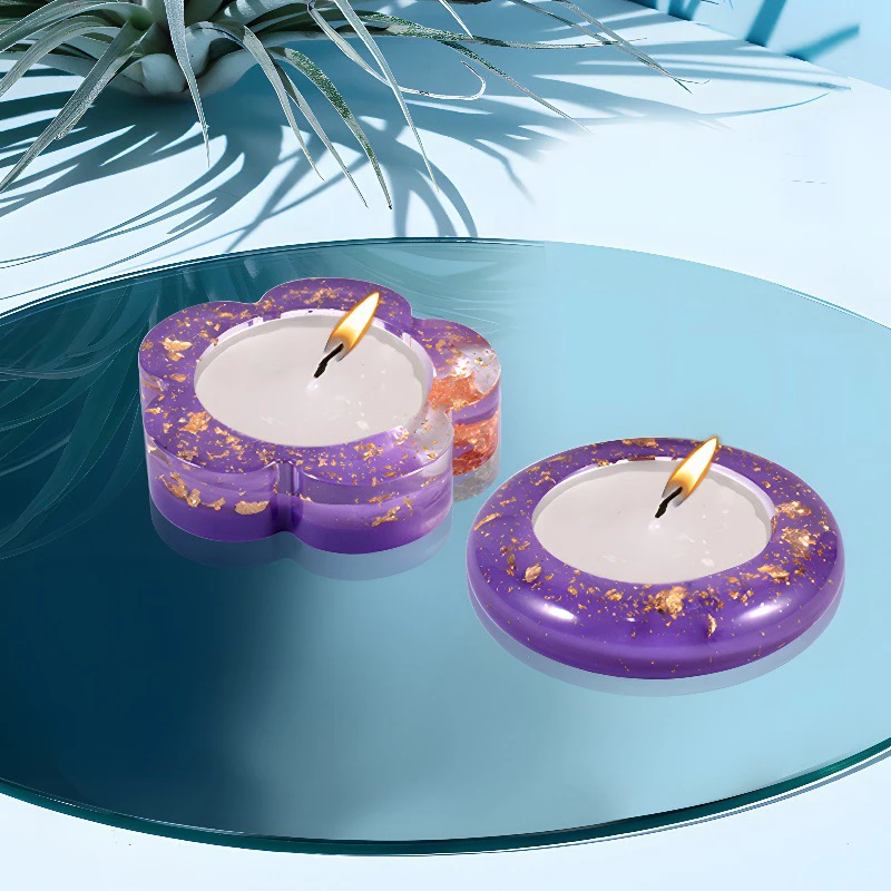 

Oval Candlestick Silicone Mold For Epoxy Resin DIY Candle Storage Resin Mold Aromatherapy Candle Casting Mould Handmade Crafts