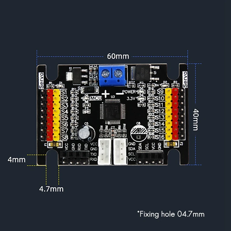 16-контактная плата драйвера сервопривода + модуль Bluetooth 4 0 разработка робота