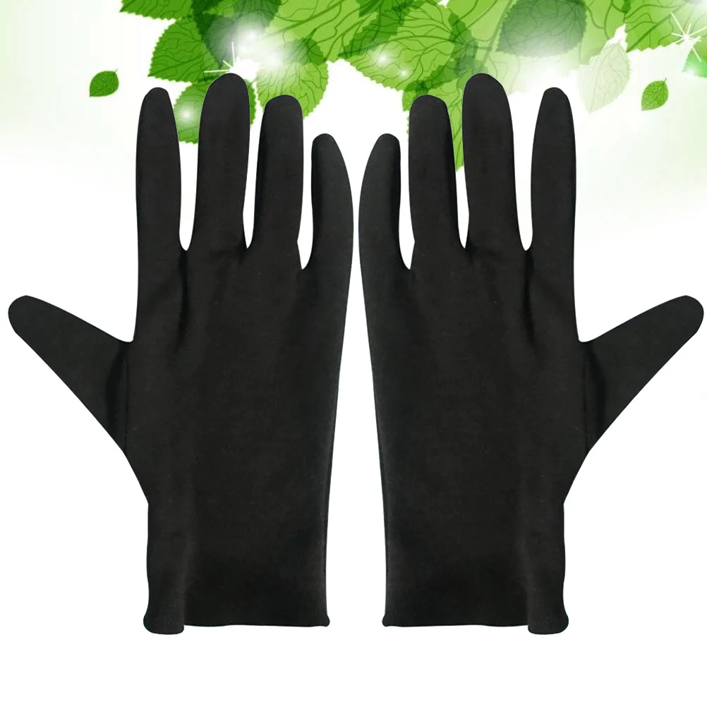 

12 Pairs Jewelry Touching Gloves Car Driving Gloves Etiquette Cotton Gloves Outdoor Protective Gloves L Construction work