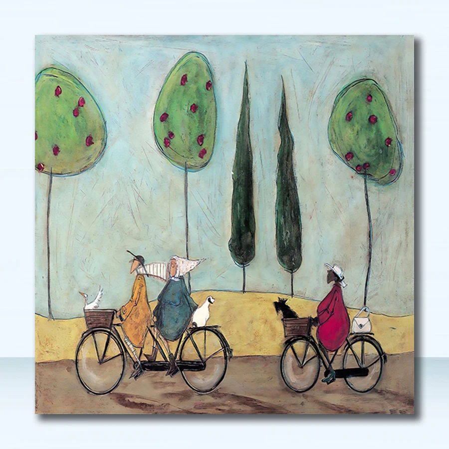 

Ретро абстрактный пейзаж на холсте JKPICTURE