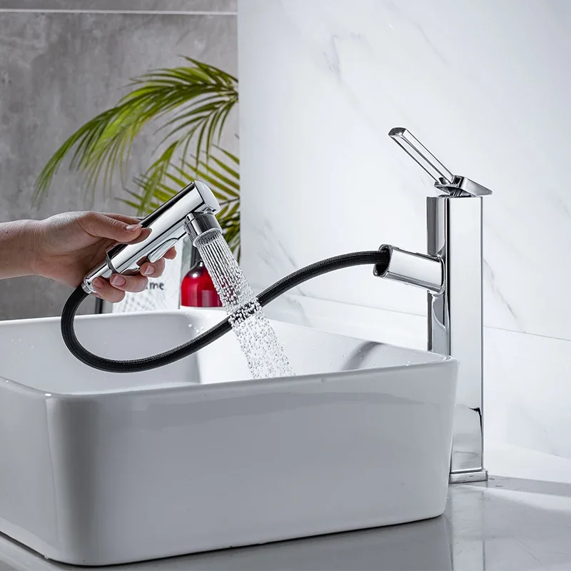 Новые сменные выдвижные смесители для ванной комнаты душ с двумя режимами