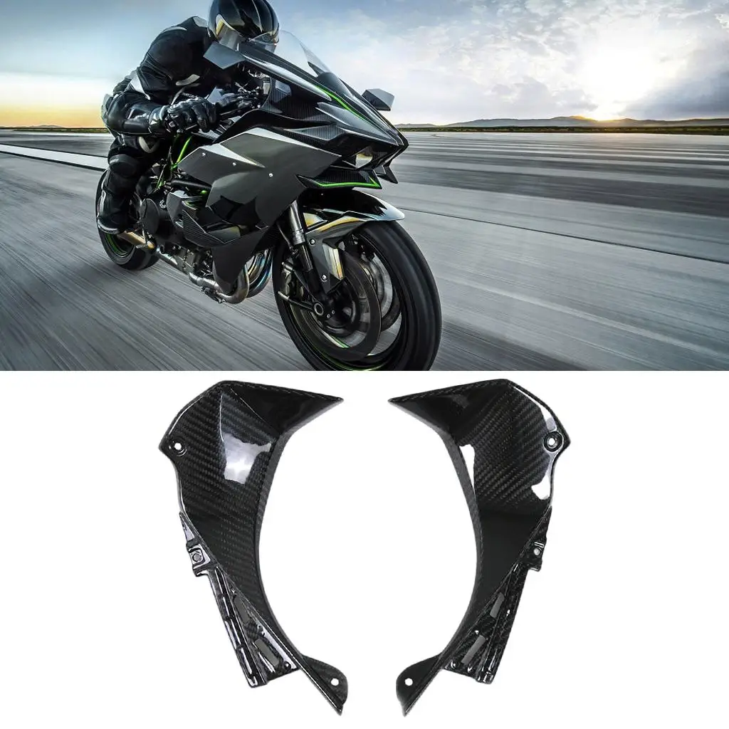 

2 Pieces Motorcycle Front Fairing Fit for Kawasaki ZX6R 2019-2020 Parts