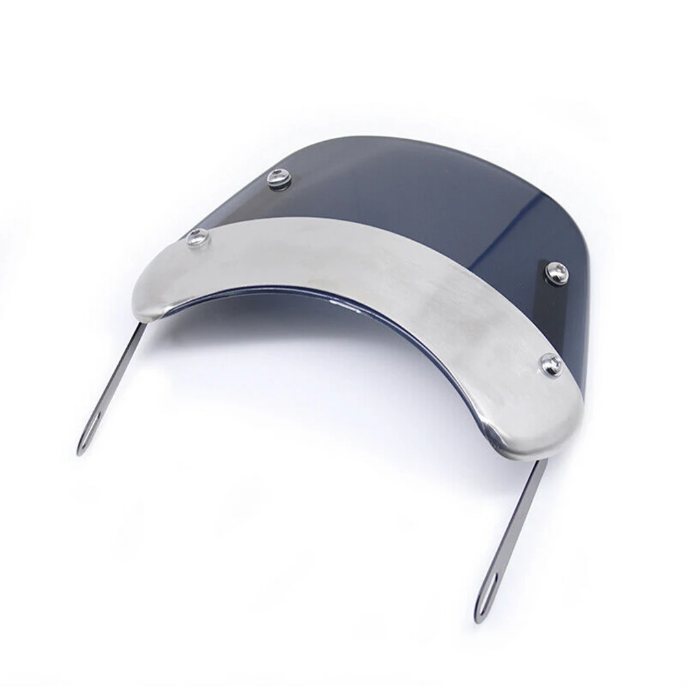 

Universal Headlight Windshield Instrument Deflector Stainless Steel Durable Protective 5-7 Inch Fairing Motorcycle Styling Front