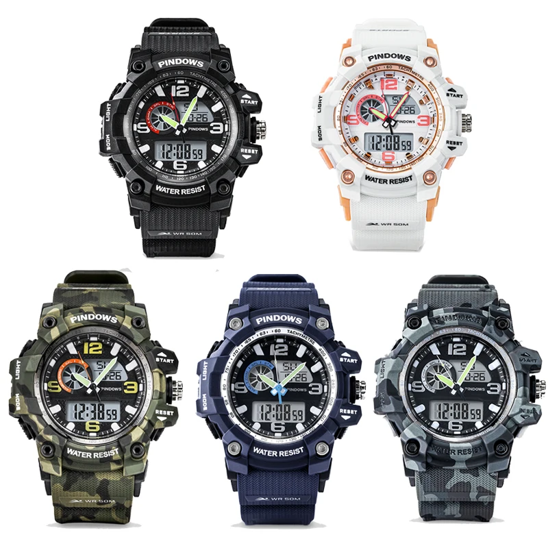 Fashion Women Digital Watch Camouflage Waterproof Military Ladies Led Hand Clock Backlight Elegant Electronic Wristwatches Girl