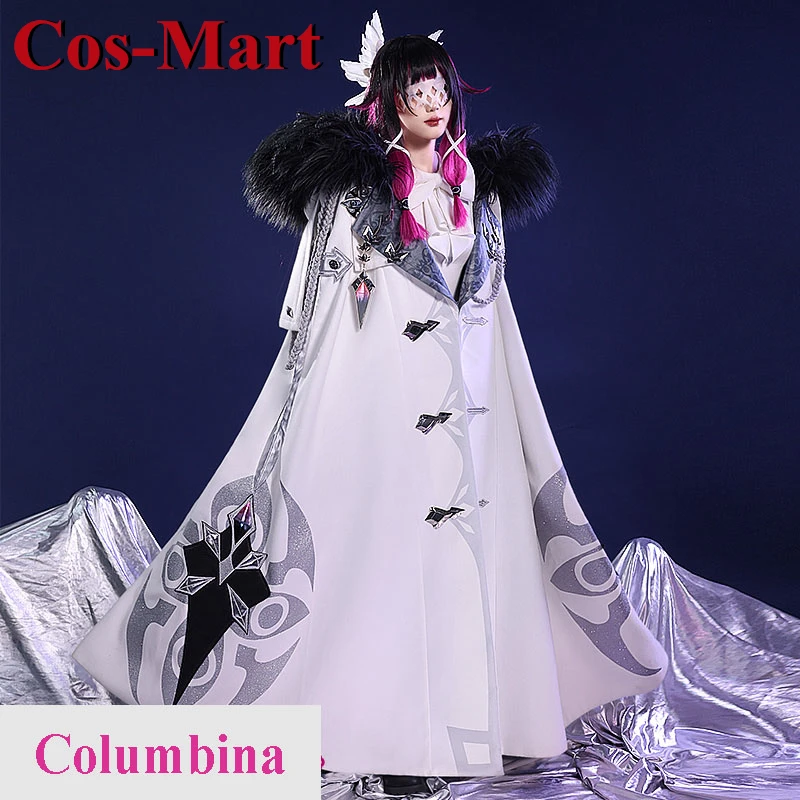 

Костюм для косплея Cos-Mart Game Genshin Impact колумбина, красивая накидка, униформа для вечевечерние