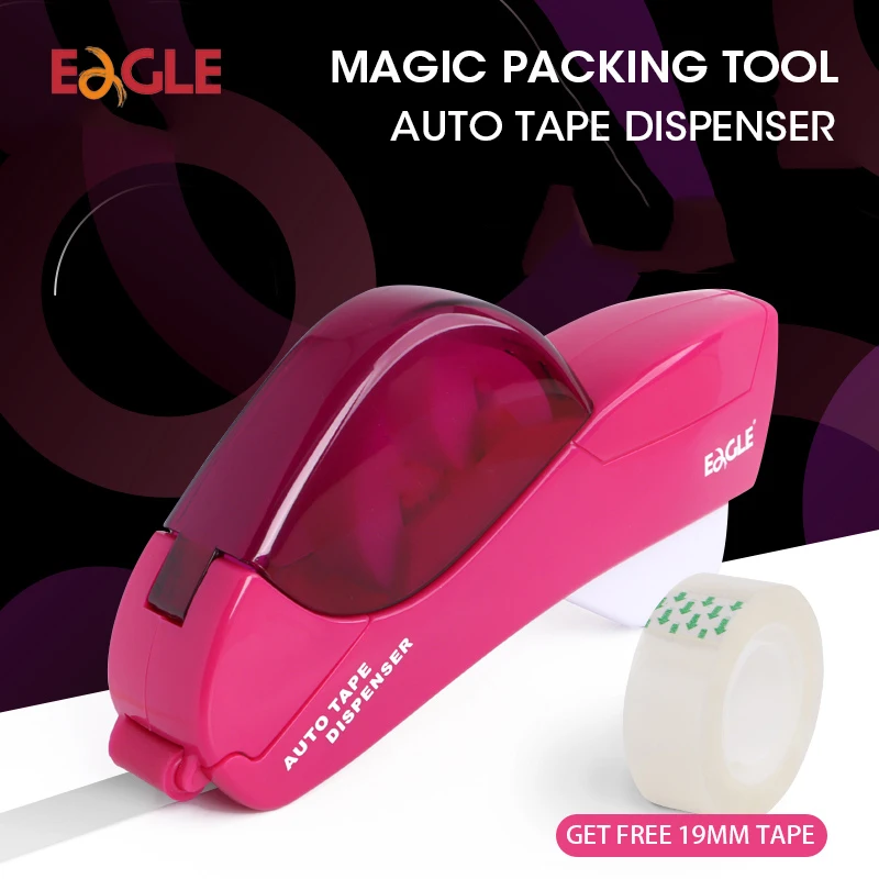 Eagle Magic Auto Tape Dispenser with free 19mm Tape Automatic Tape Cutter Washi Tape Dispenser for office school home supplies