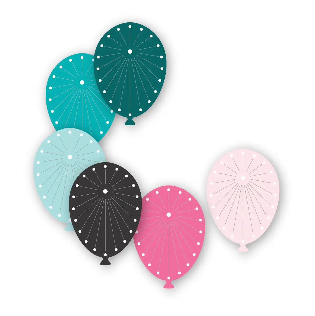 

Birthday Stitched Balloon Card Front Metal Cutting Dies Mold Craft Decoration Embossing Template DIY Greeting Card Handmade 2023