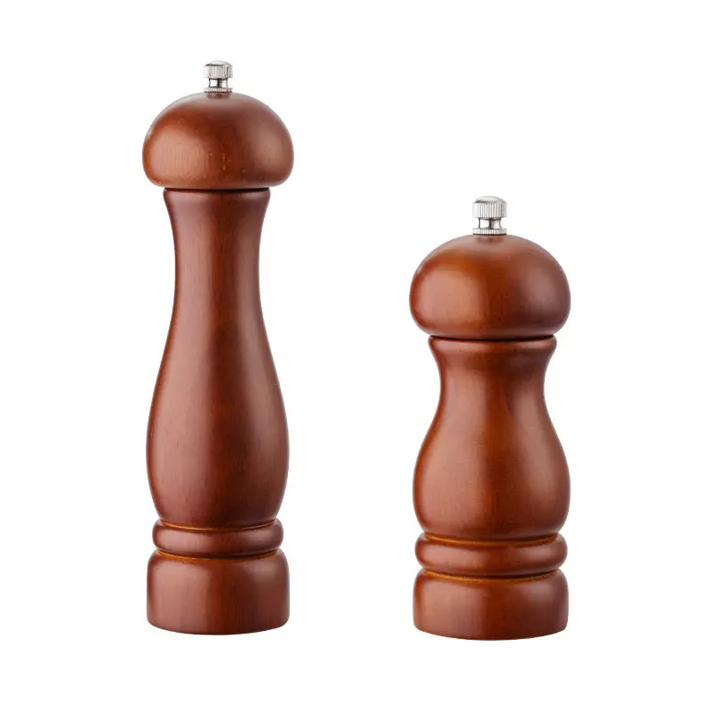 

Walnut Pepper Mill, Walnut Stain - 8 Inch, Adjustable Coarseness Fine to Coarse