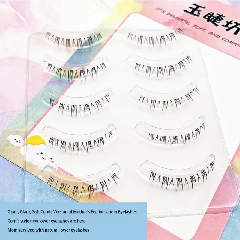 

False Eyelashes Fits The Curvature Of The Eyes Natural Warping Easy To Clean Convenient And Fast Clear Roots Beauty Cosmetics