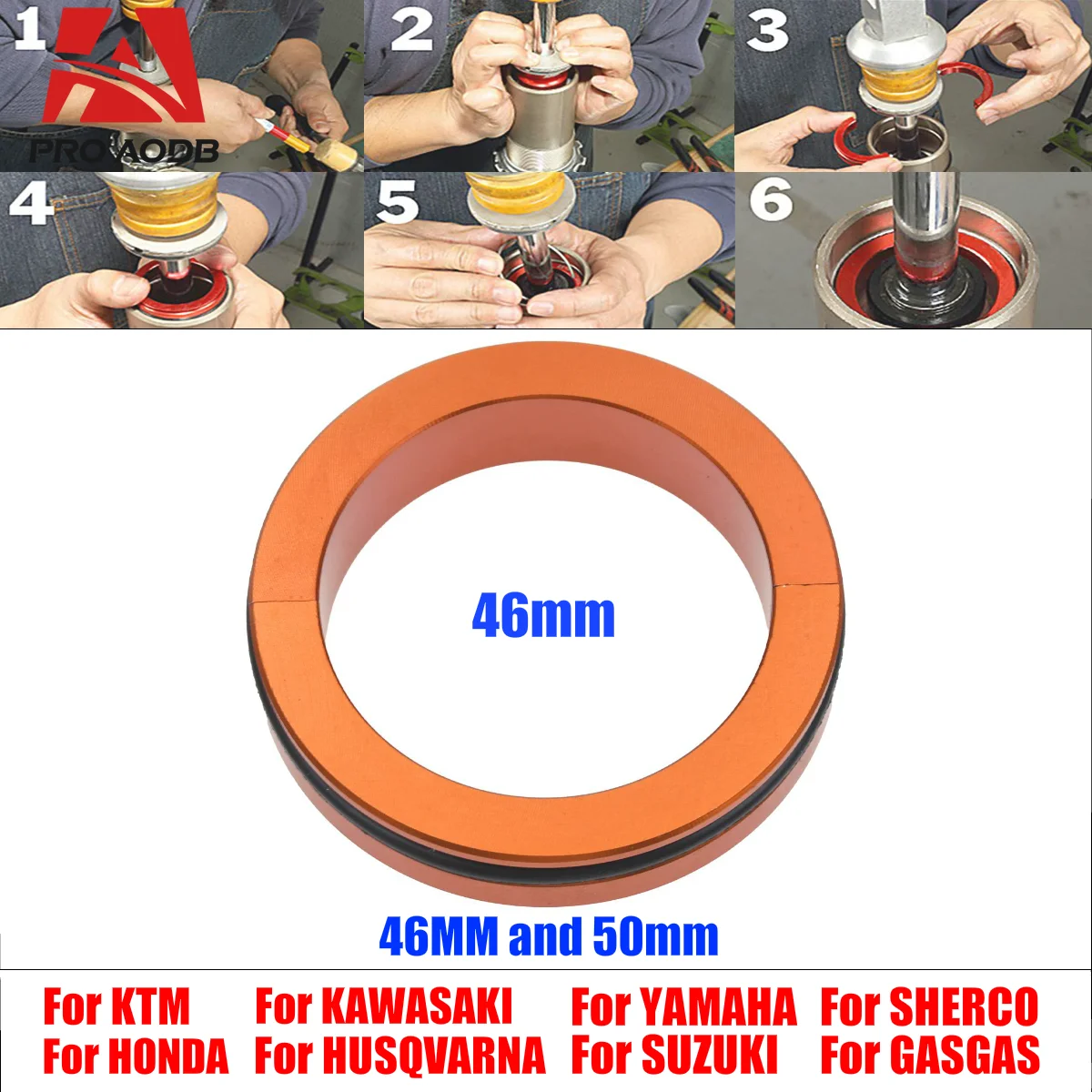 Для HONDA YAMAHA KAWASAKI SUZUKI KTM HUSQVARNA GASGAS Precision-CNC 46 мм и 50 комплект заднего амортизатора