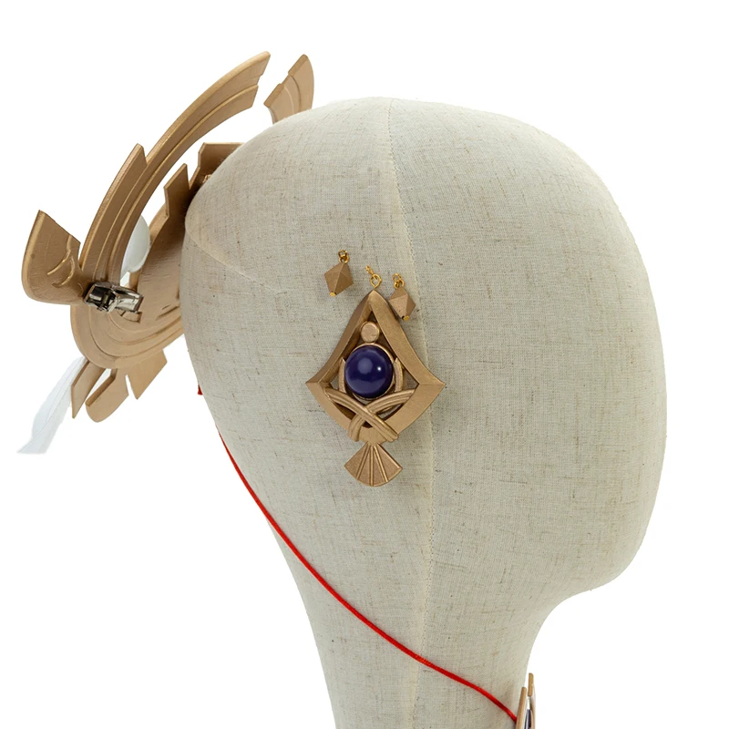 Набор реквизита для косплея персонажа Yae Miko из игры Genshin Impact, включающий головной убор, аксессуары, украшения и подарочную упаковку для Хэллоуина, карнавала и вечеринок.