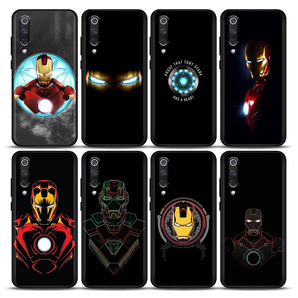 

Iron Man Marvel Phone Case for Xiaomi Mi 9 9T SE Mi 10T 10S MiA2 Lite CC9 Pro Note 10 Pro 5G Soft Silicone