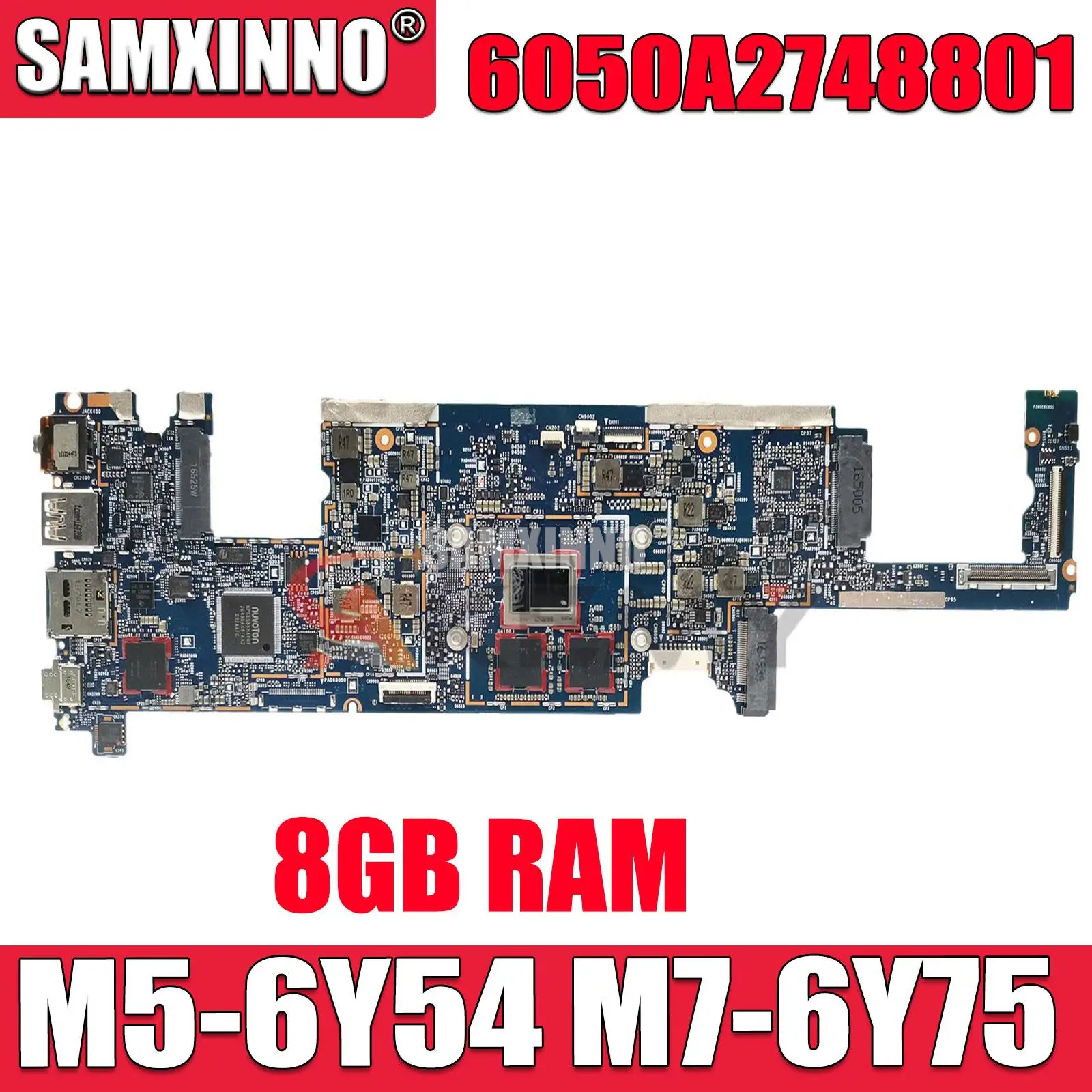 

6050A2748801 For HP Elite x2 1012 G1 Laptop motherboard M5-6Y54 M7-6Y75 CPU 8GB RMB Mainboard 845470-601 844858-601