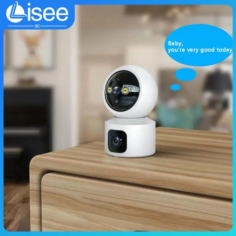 

Double Lens Linkage Monitoring Intelligent High Definition Camera Full-color Night Vision Support Alarm Recording 3mp Camera