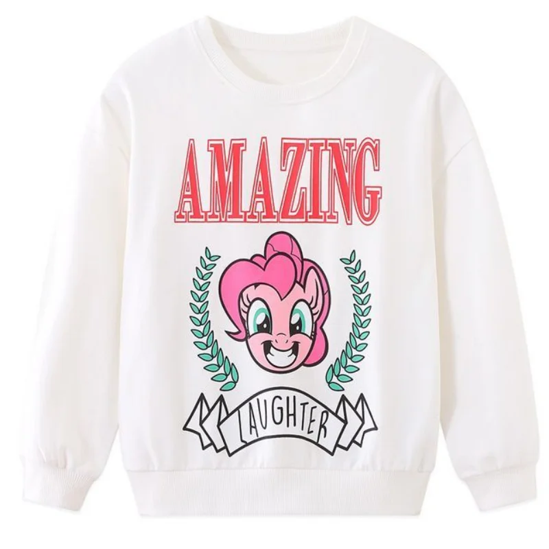 

My Little Pony Girls Sweatshirt Western-style Cartoon Casual Middle-aged and Big Children's Sweet Long-sleeved Autumn Clothes
