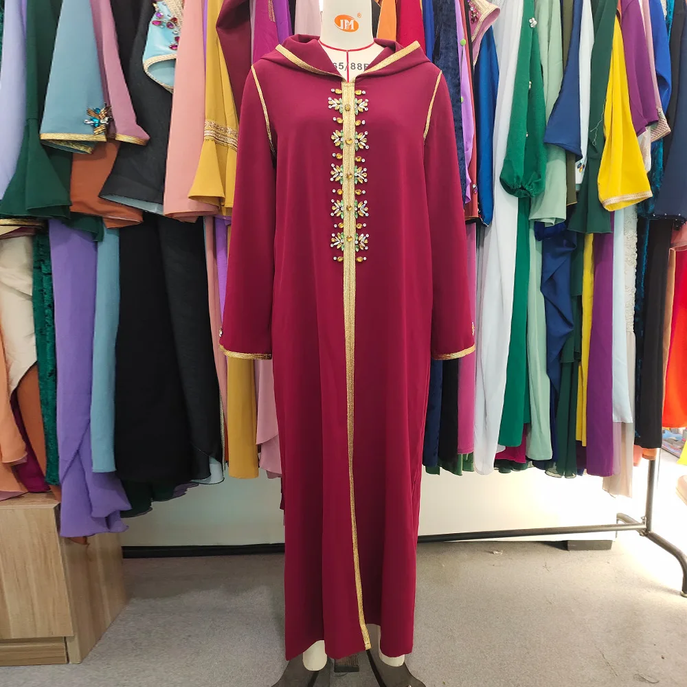 Abaya Dubai Muslim Fashion Hijab Dress Djellaba Saudi Arabic Turkey Caftan Dresses for Women Caftan Marocain Islam Modest Outfit