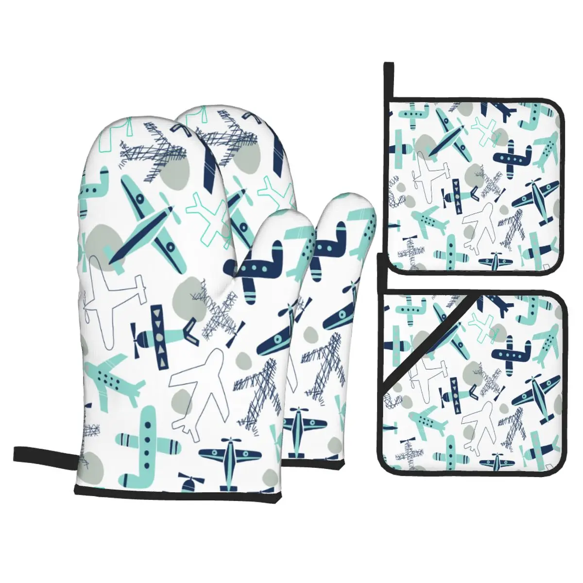 

4 шт., кухонные перчатки с изоляцией для приготовления пищи