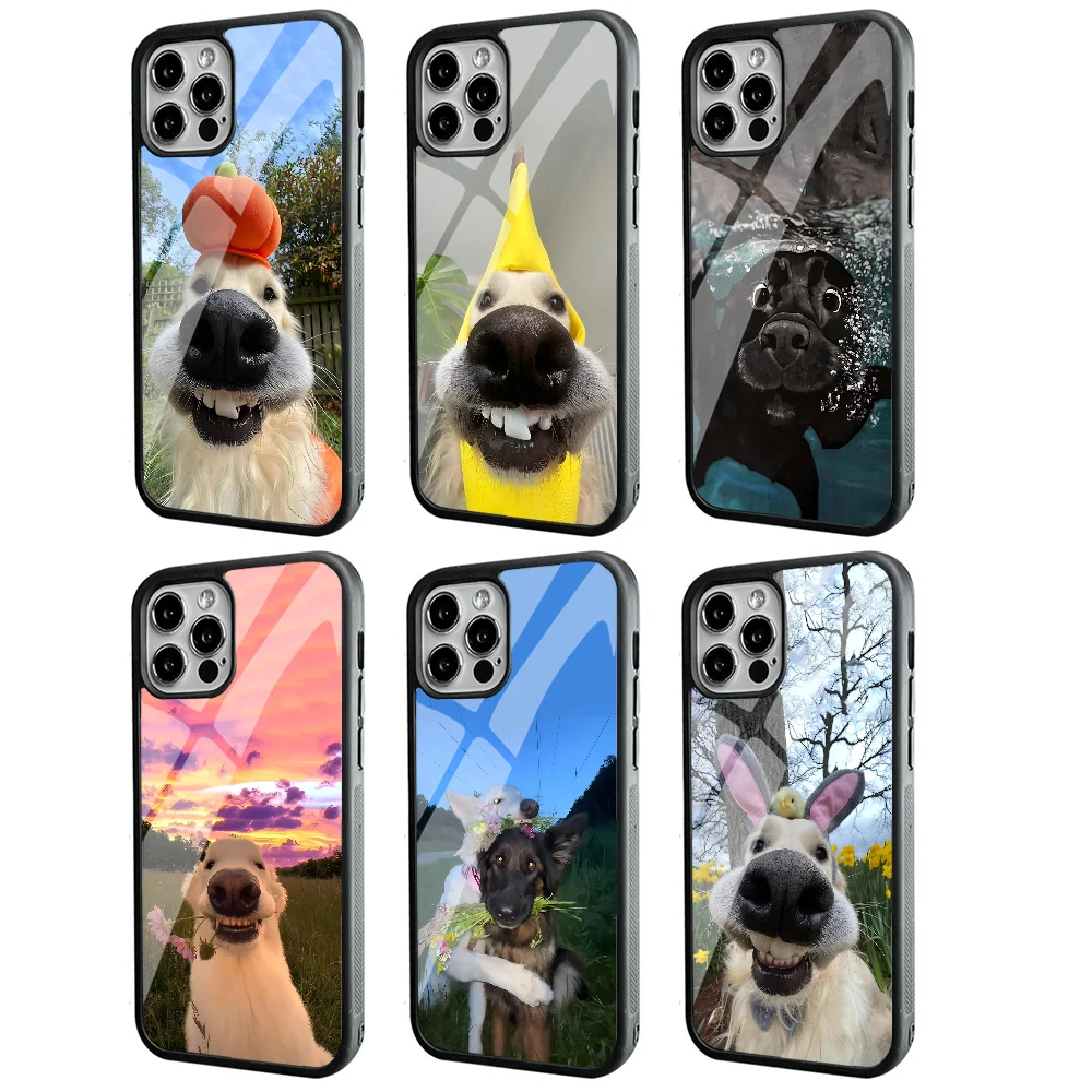 Художественный абстрактный чехол для телефона с милыми животными и собаками