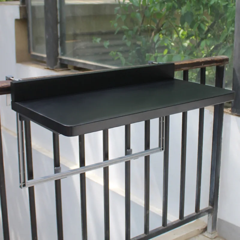 

Balcony Railing Hanging Table Aluminum Alloy Folding Lift Household Bar Table Leisure Table study Computer Table