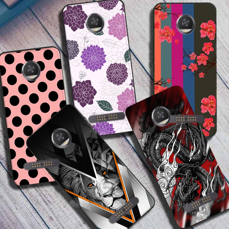 Чехол для телефона Motorola Moto Z2 Play, чехлы, силиконовый чехол для телефона Moto Z2 Force Z3 Play Z2Play, чехлы, бамперы, милый