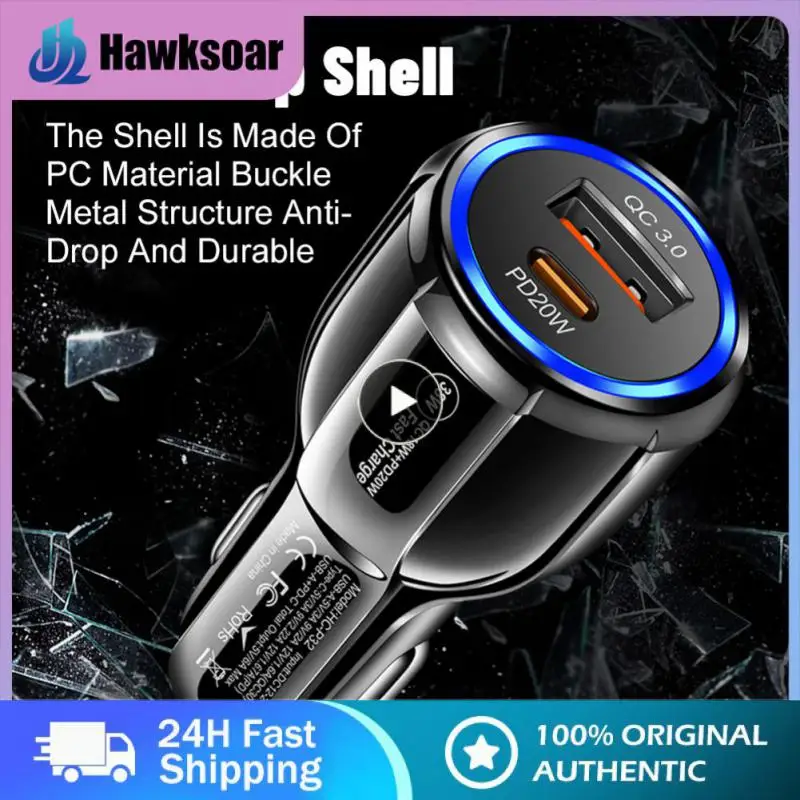 

On-board Qc3.0 Fast Charging Practical Temperature Control Chip Pd Type-c On-board Cigarette Lighter Universal Durable For Car