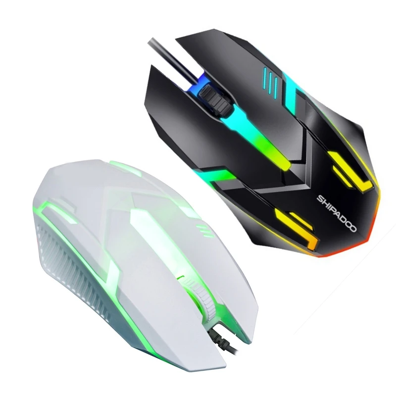 

Portable Optical Wired Mouse USB Ergonomic Design 1200dpi for Laptop Computer PC