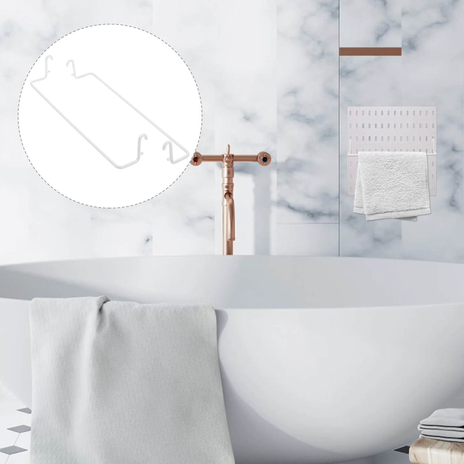 2 шт. перфорированная доска держатель для бумажных полотенец крючки вешалки из