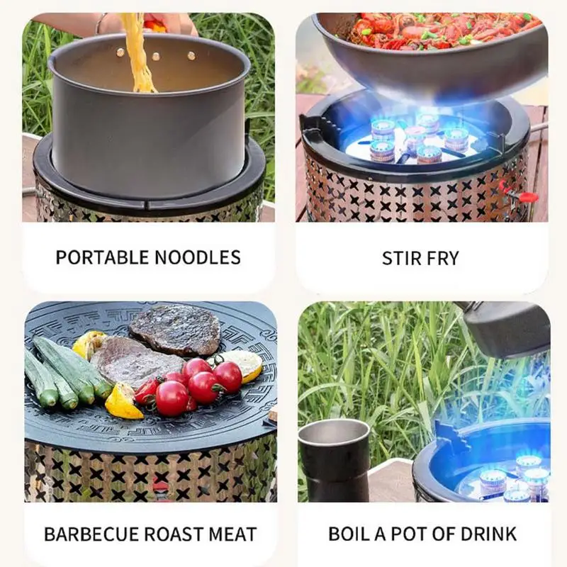 Туристическая газовая горелка 15800 Вт 6 ядер