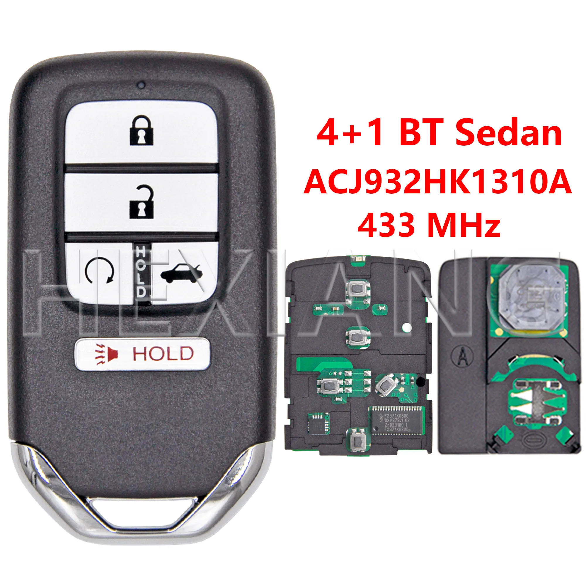 

HE ACJ932HK1210A 313,8 МГц ACJ932HK1310A 433,9 МГц ID47 чип бесконтактный автомобильный дистанционный ключ для Honda Accord Civic CR-V CR-Z Crosstour