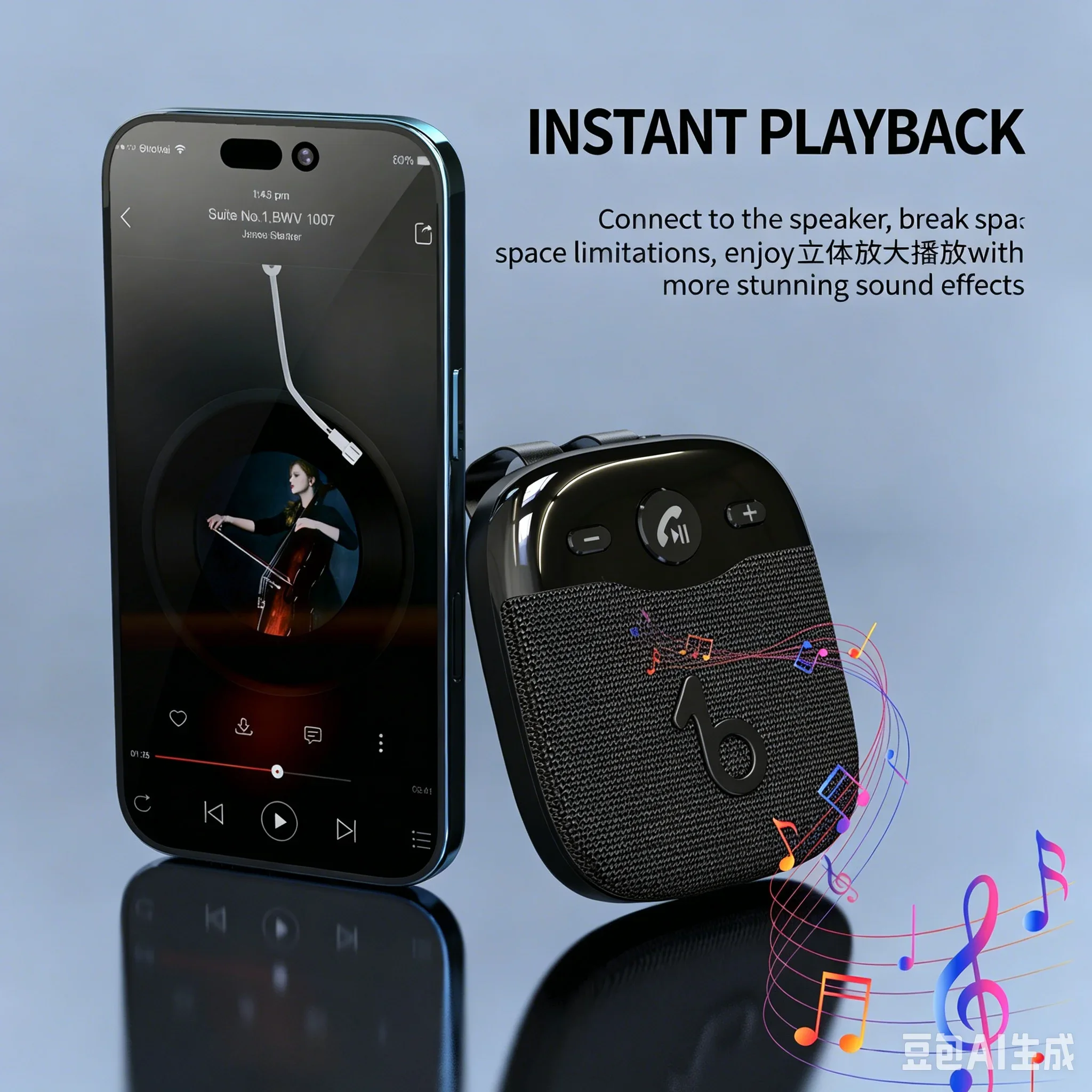 Фото LD-19 Bluetooth 5.5 Автомобильная гарнитура с HD-микрофоном, голосовыми подсказками, креплением на козырек, для безопасного вождения, звонков и воспроизведения музыки №3