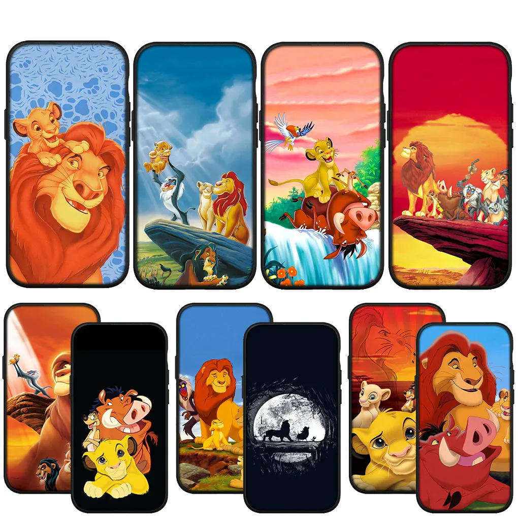 Мягкий чехол для телефона The Lion King iPhone 14 13 12 Mini 11 Pro X XR XS Max 6 7 8 Plus + SE 8+