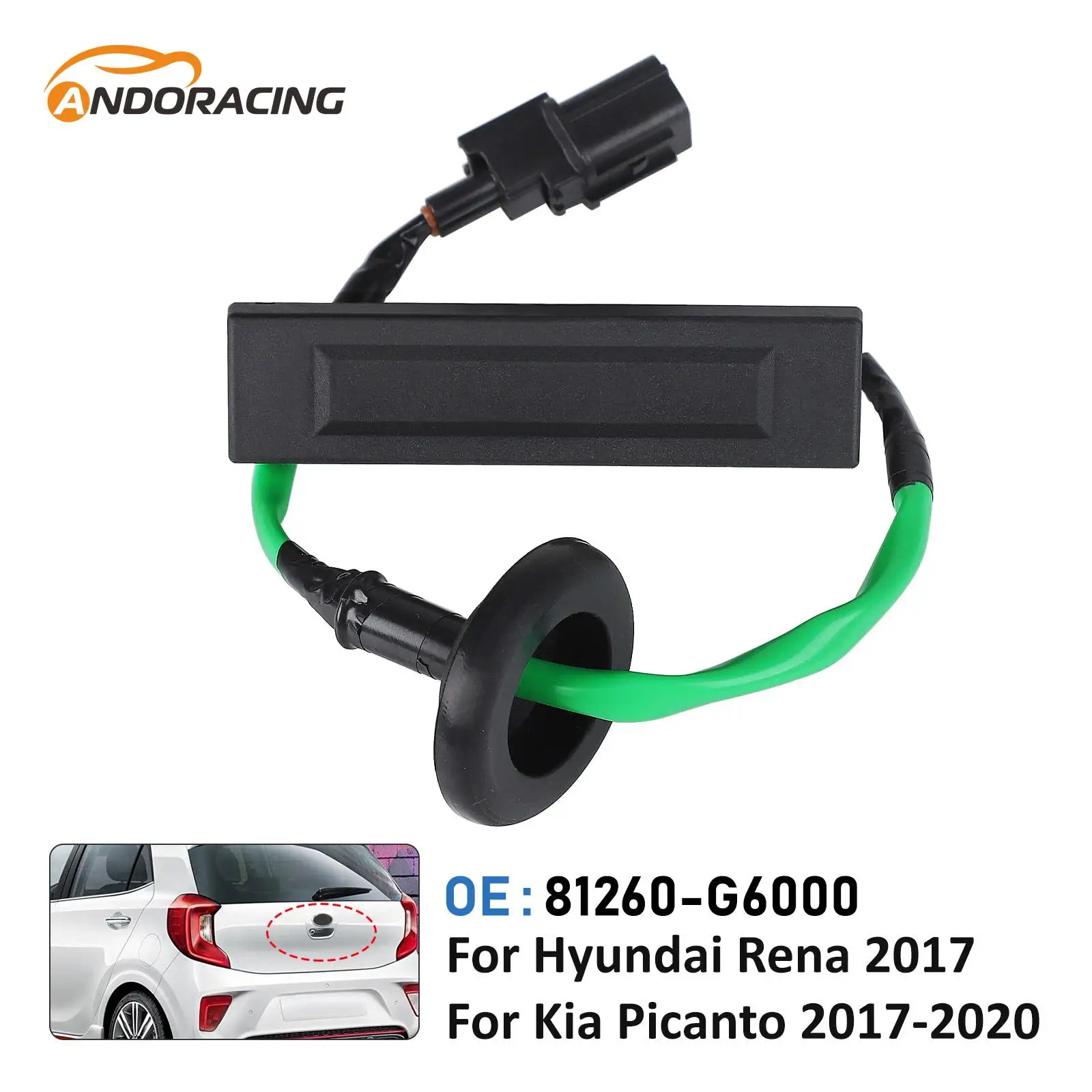 

81260-G6000 81260-G6010 Ручка переключателя двери багажника для Kia Morning Picanto ACCENT VERNA 2017-2023 Кнопка замка багажника 1 шт.