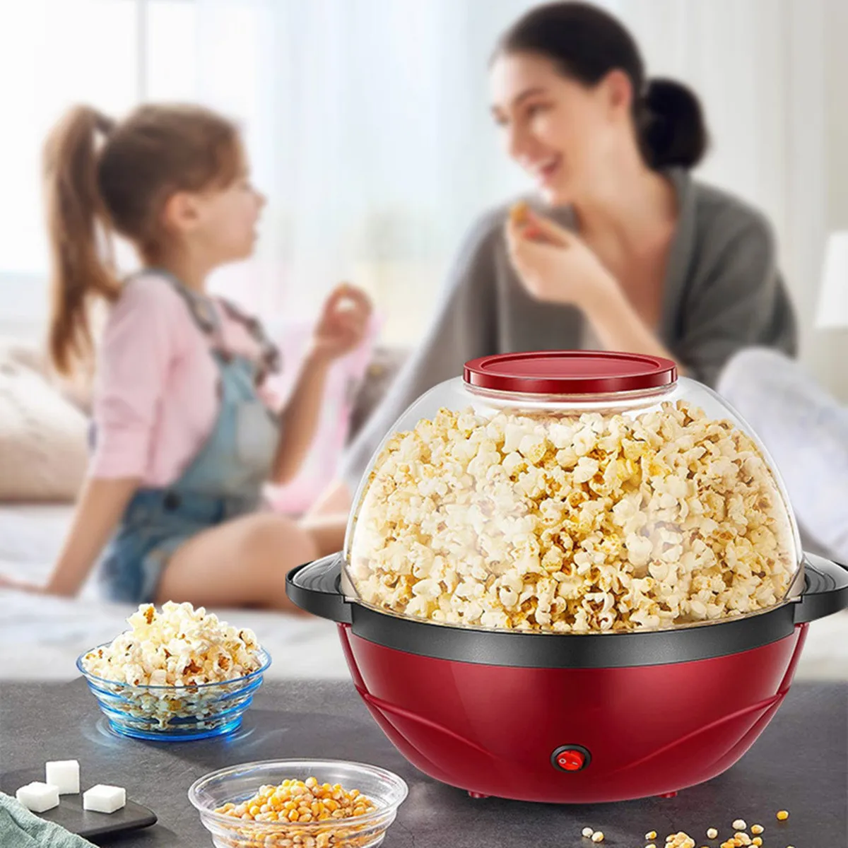 

Устройство для приготовления попкорна, бытовая безвредная машина для приготовления попкорна с горячим воздухом, кукурузная машина для кухни, для детей, для домашнего приготовления попкорна, Снэк для фильмов