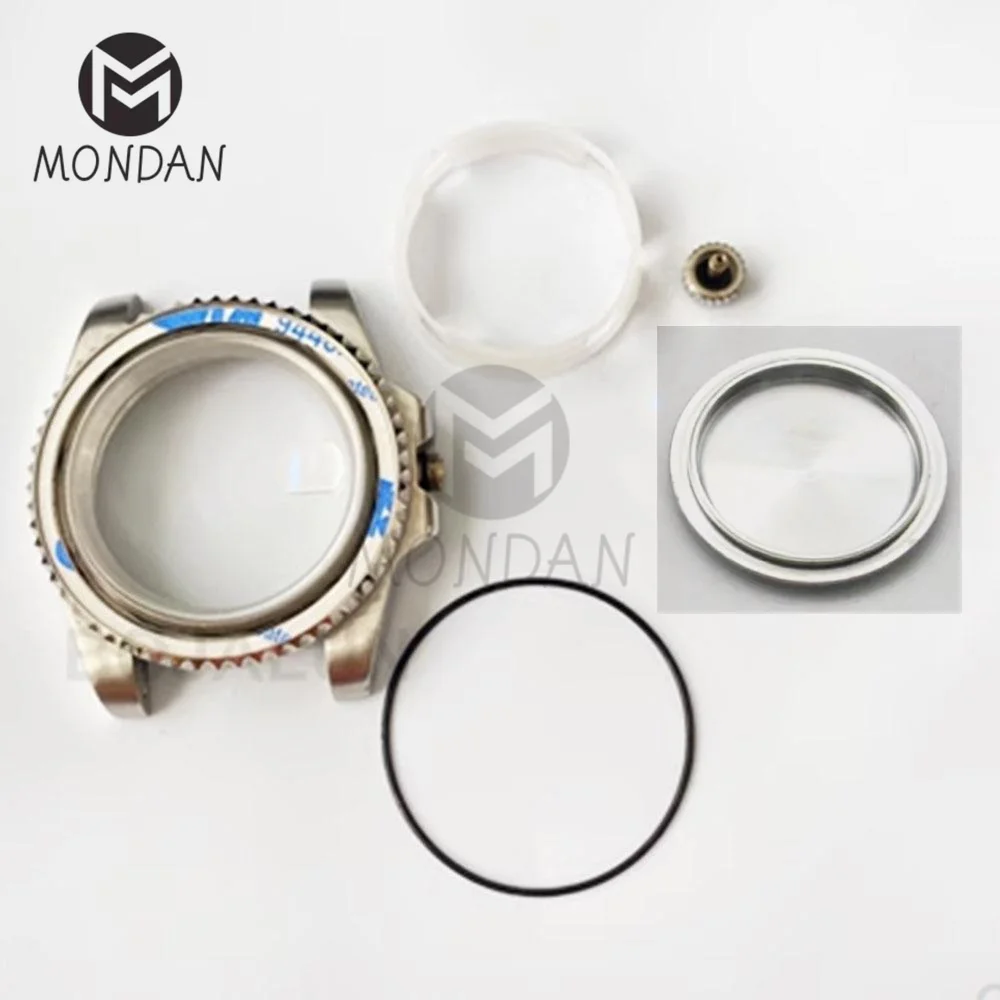 MONDAN 40mm Precision Steel Watch Case Watch Accessory Replacement Case Suitable For 8215/2813/NH35a/NH36a Movement