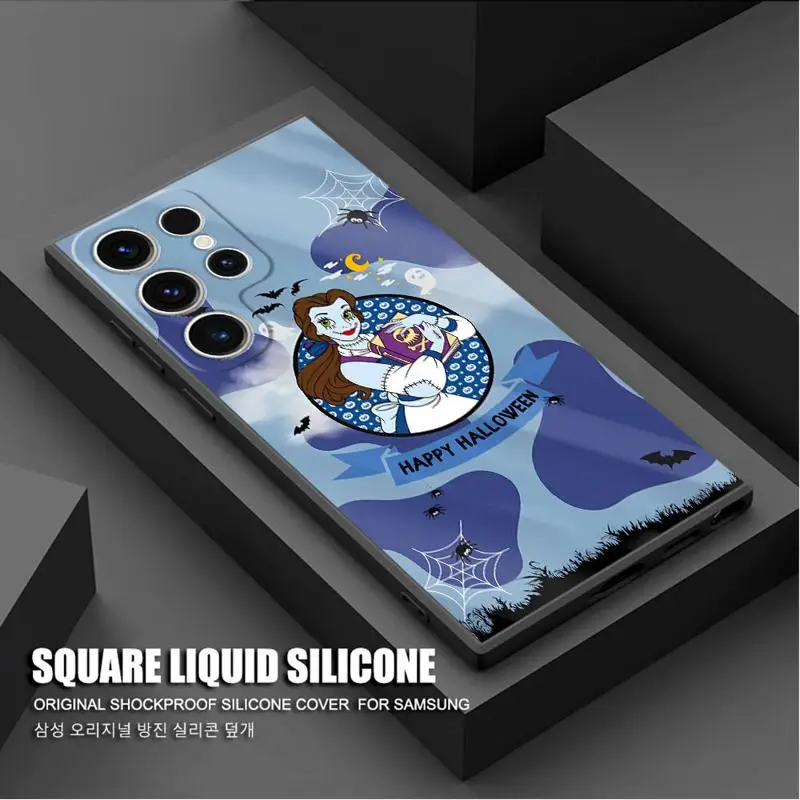 Чехол для телефона с героями Диснея Хэллоуин Белль Анна Samsung Galaxy S24 Ultra S23 S22 S21 Plus S20